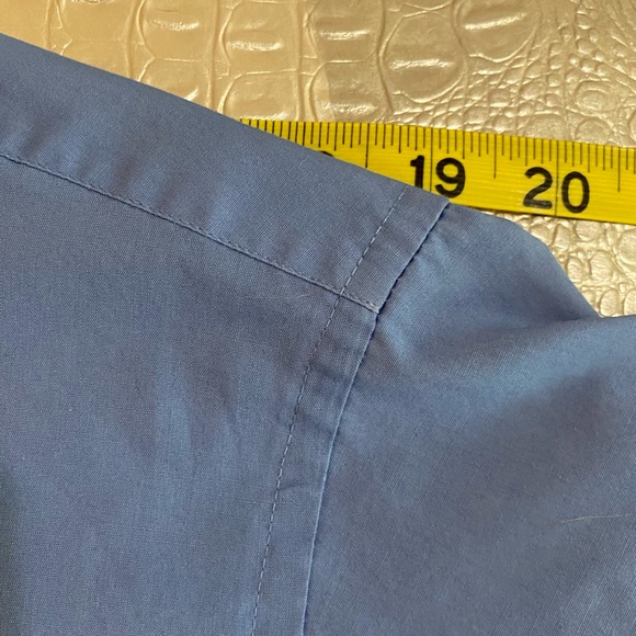 Pierre Cardin Estimated size XL Blue Long Sleeve Button Front Dress Shirt - Picture 5 of 8